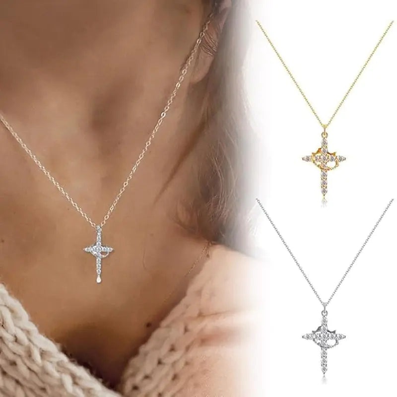 Cross Diamond Necklace