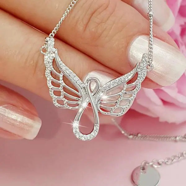 Angel Wings Diamond Necklace