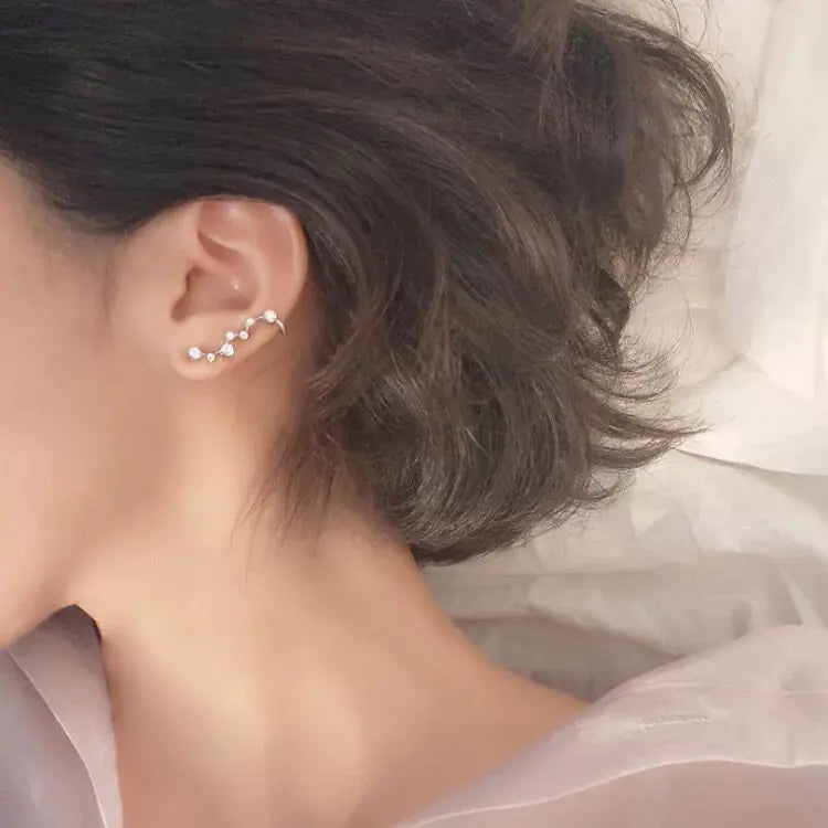 Sterling Silver Star Stud Earrings