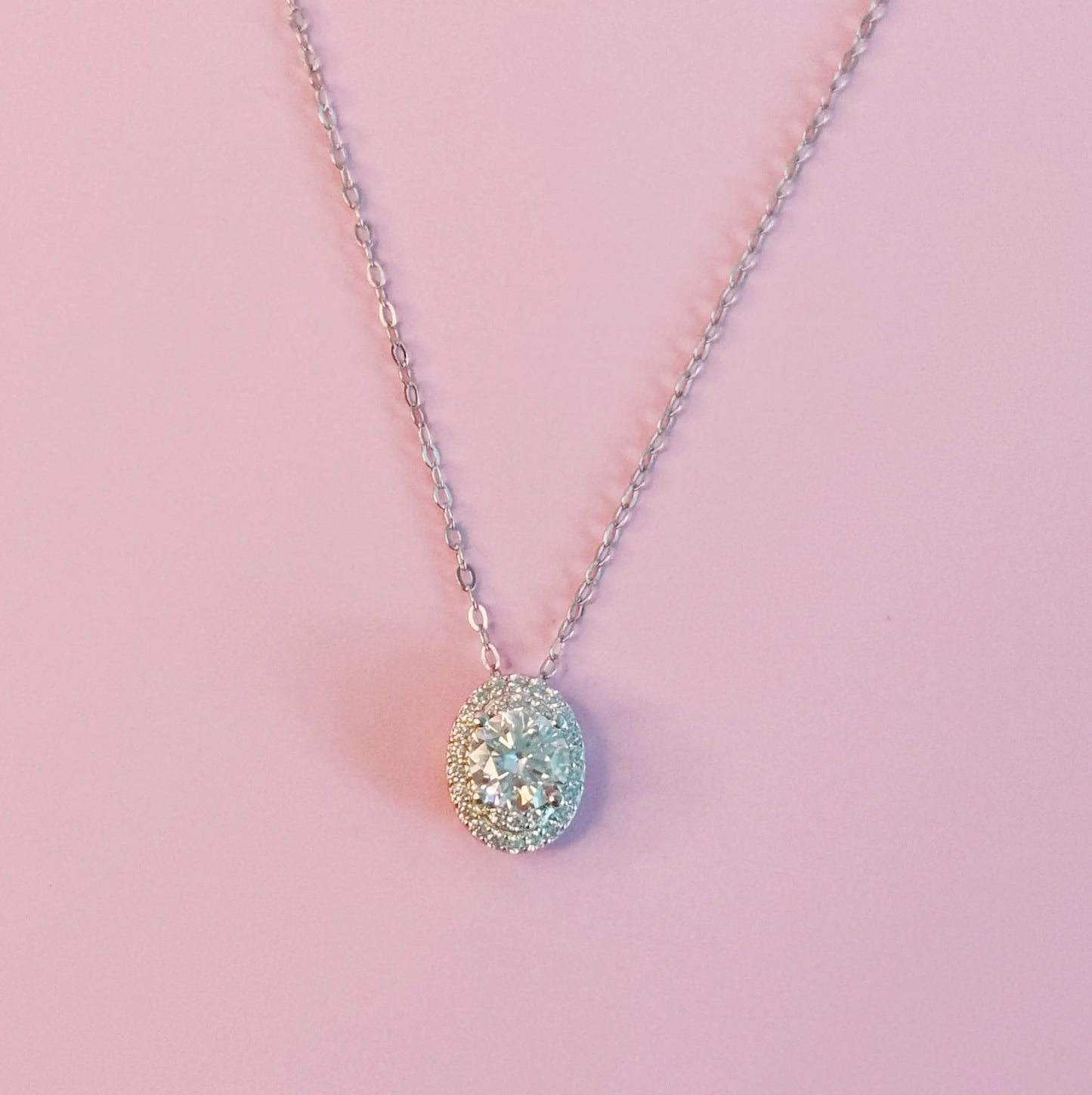 Moissanite Pendant Necklace