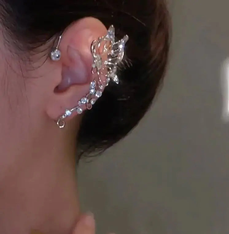 Zircon Wheat Temporary Earrings