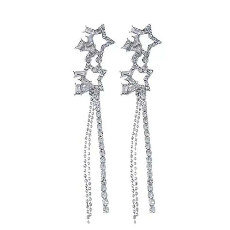 Water Drop Tassel Earrings
