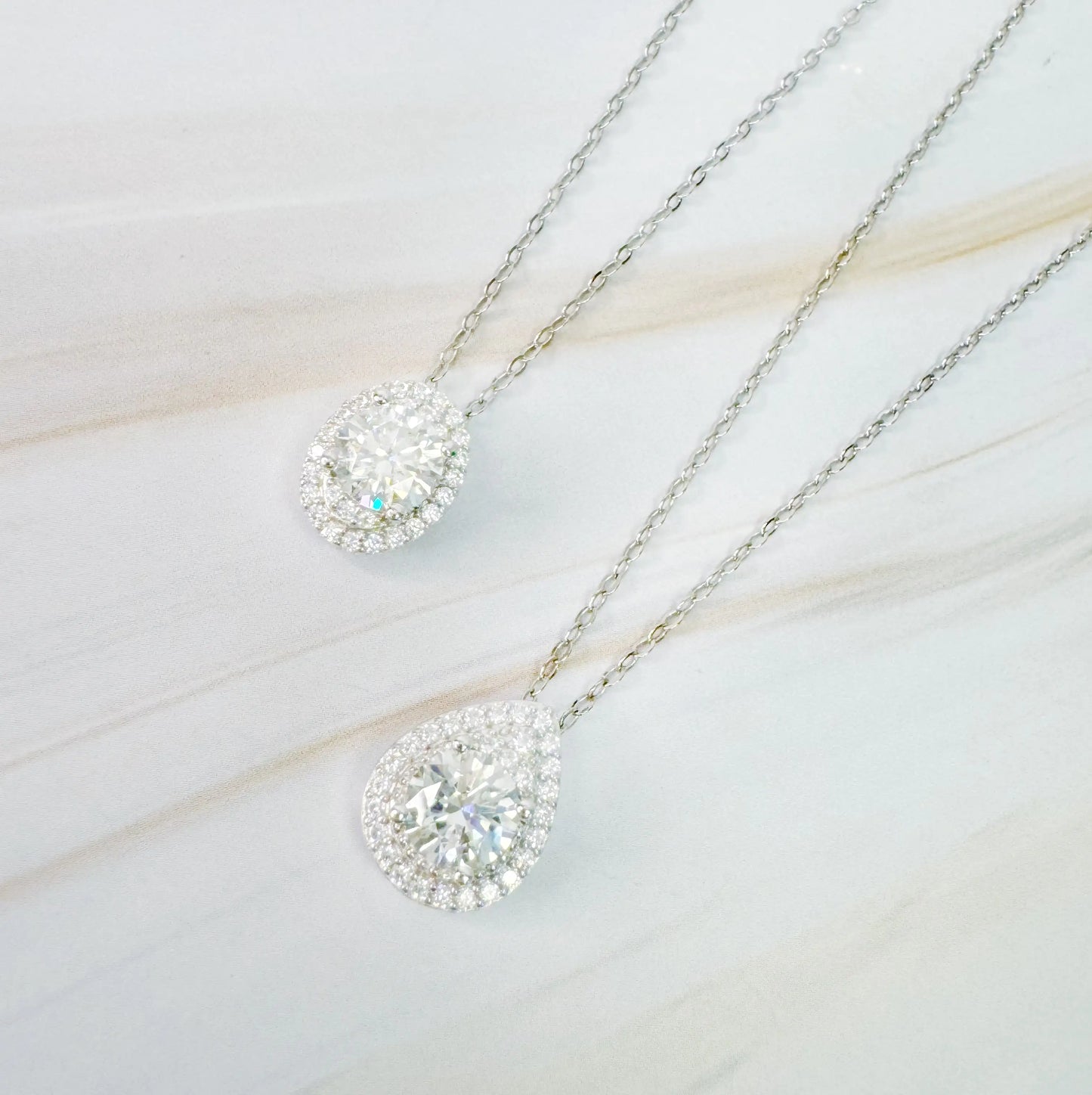 Moissanite Pendant Necklace
