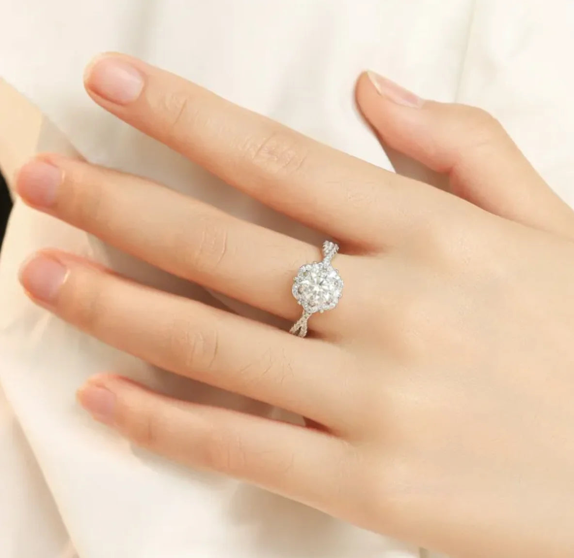 Women's Adjustable Diamond Ring