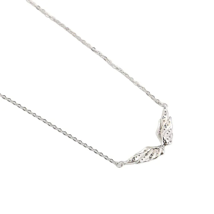 Angel Wing Diamond Accent Necklace
