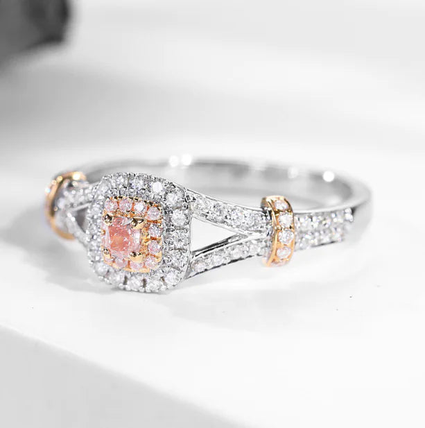 Diamond Ring with Inlaid Diamonds