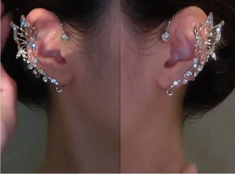 Zircon Wheat Temporary Earrings