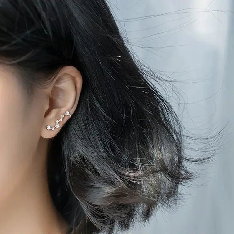 Sterling Silver Star Stud Earrings