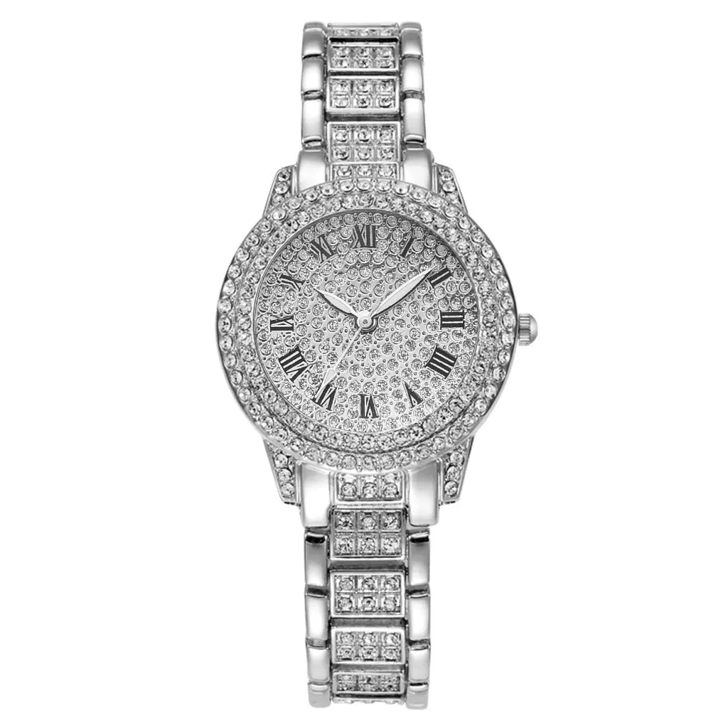 Diamond Bust Down Watch with Exclusive Matching Bracelet