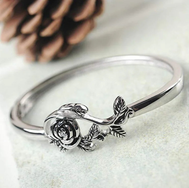 Vintage Thai Silver Rose Flower Ring