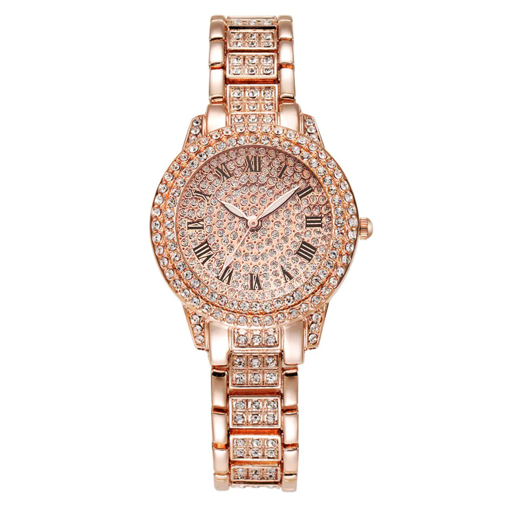 Diamond Bust Down Watch with Exclusive Matching Bracelet