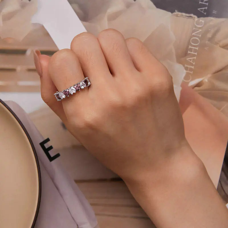 Silver Ziyun Bright Heart Ring
