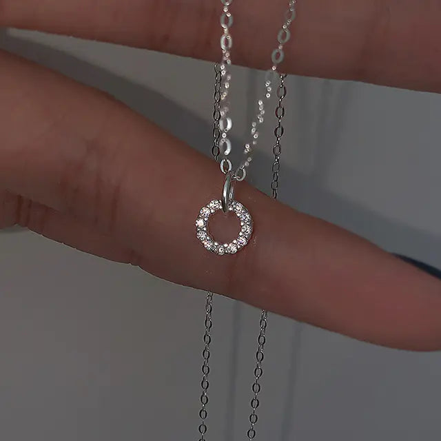 Geometric Flash Diamond Necklace