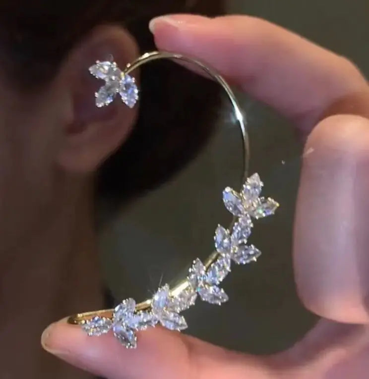 Zircon Wheat Temporary Earrings