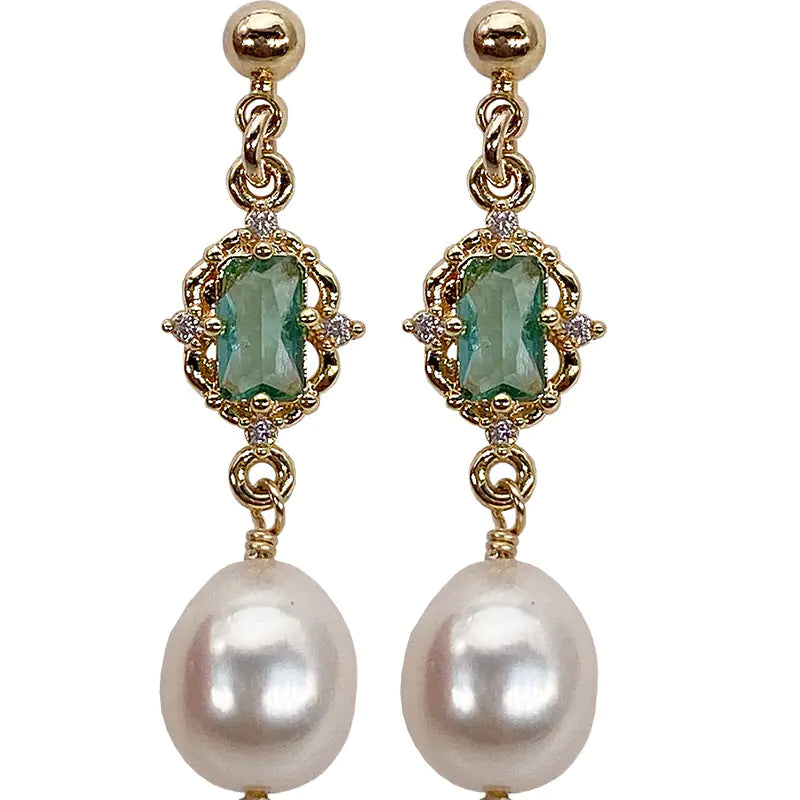Silver Natural Freshwater Pearl Earrings