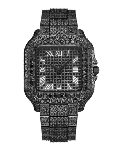 Iced Out Bust Down Moissanite Watch