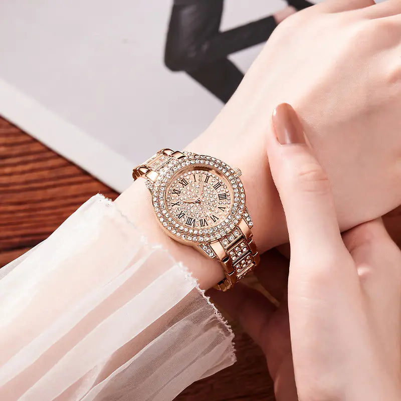 Diamond Bust Down Watch with Exclusive Matching Bracelet