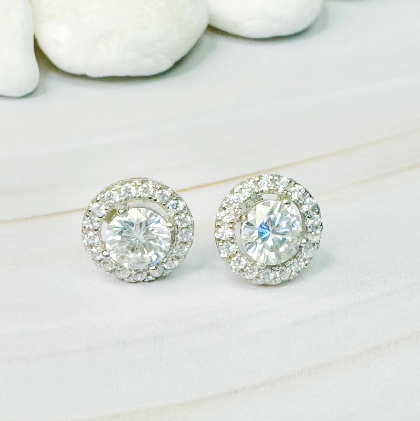Moissanite Stud Earrings
