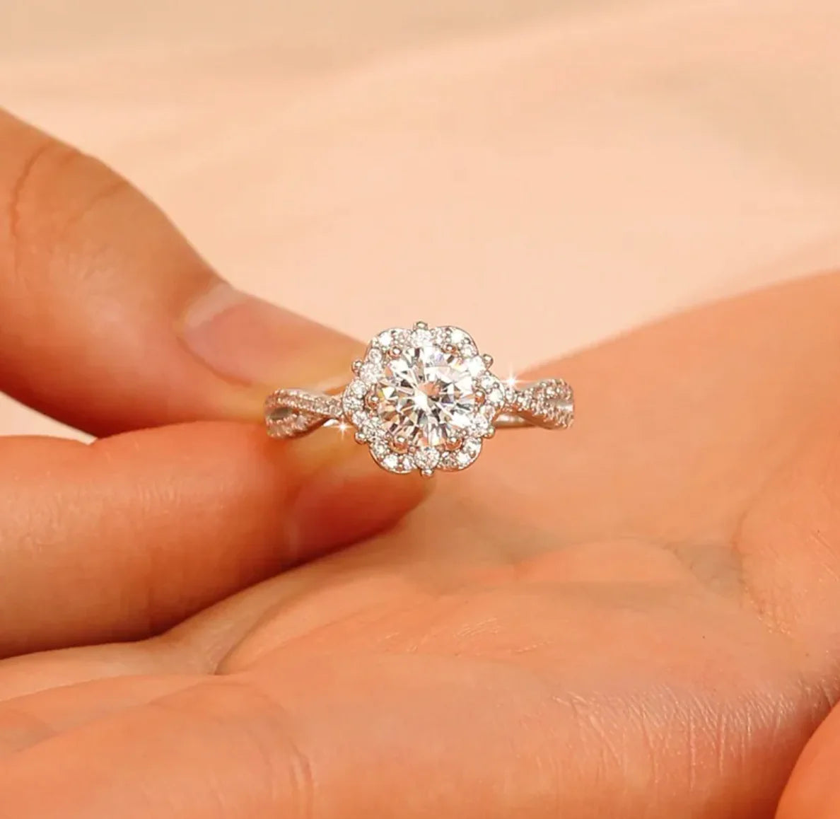 Women's Adjustable Diamond Ring
