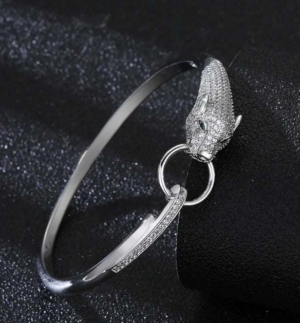Leopard Diamond Rose Gold Bracelet