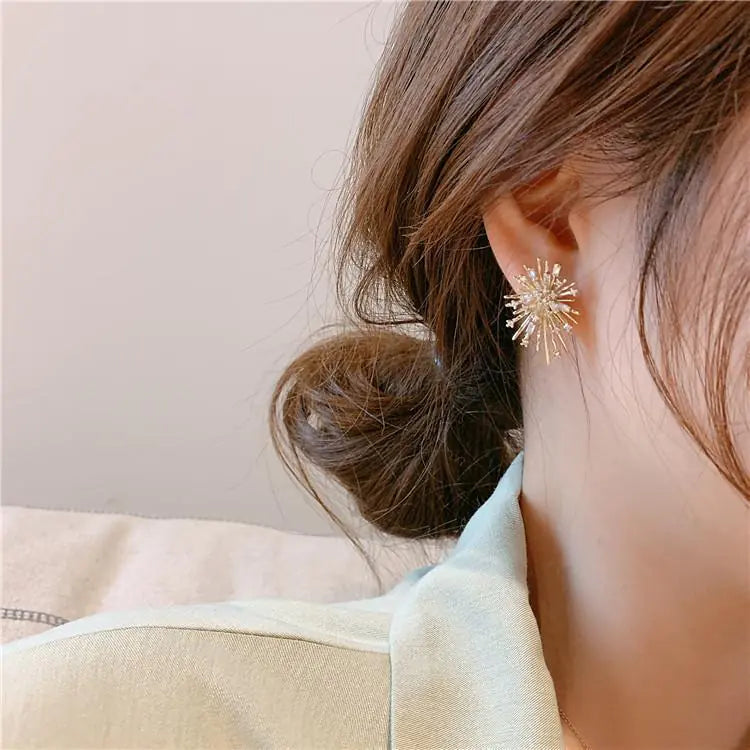 Silver Zircon Earrings