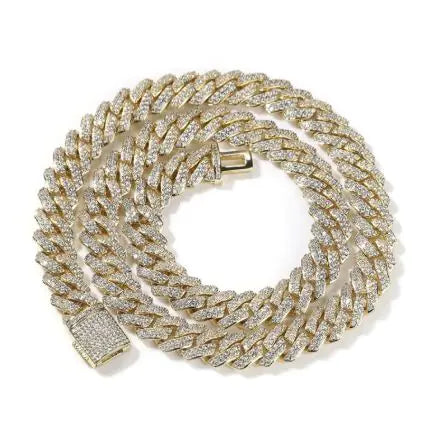 Diamond Necklace with Fashion Box Buckle
