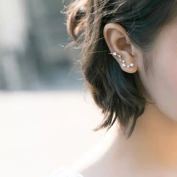 Sterling Silver Star Stud Earrings