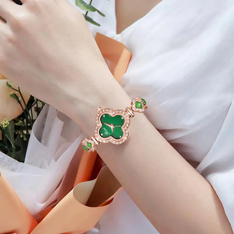 Women's Diamond Clover Watch