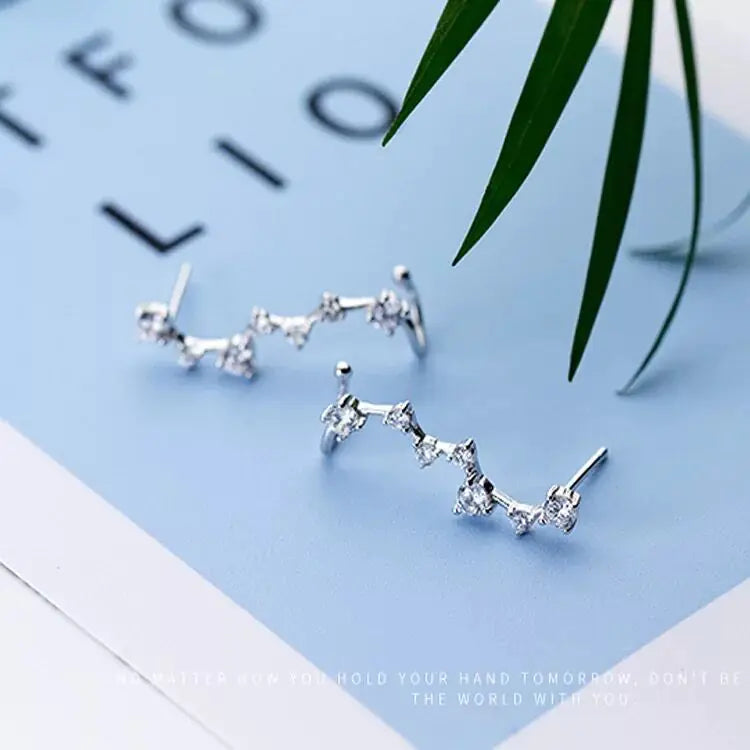Sterling Silver Star Stud Earrings