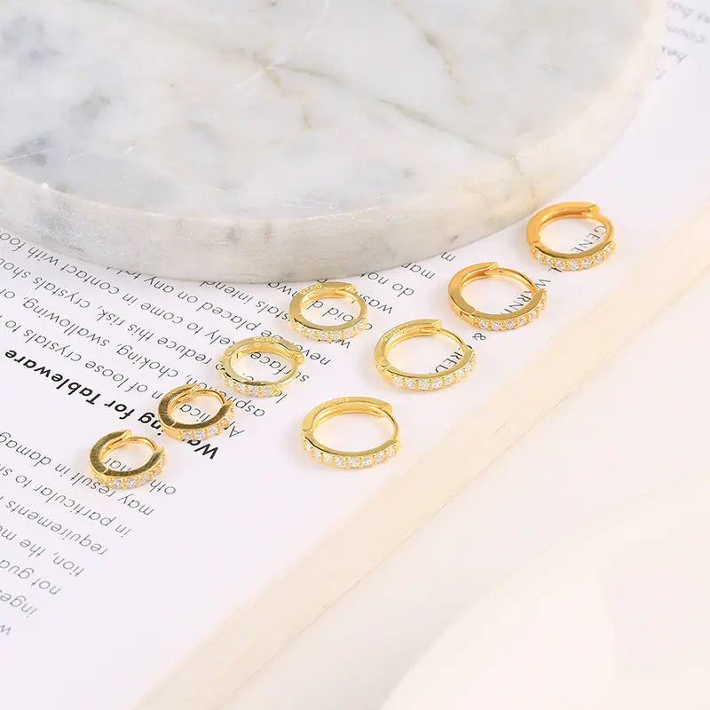 Gold, Silver, Rose Gold Small Stud Earrings