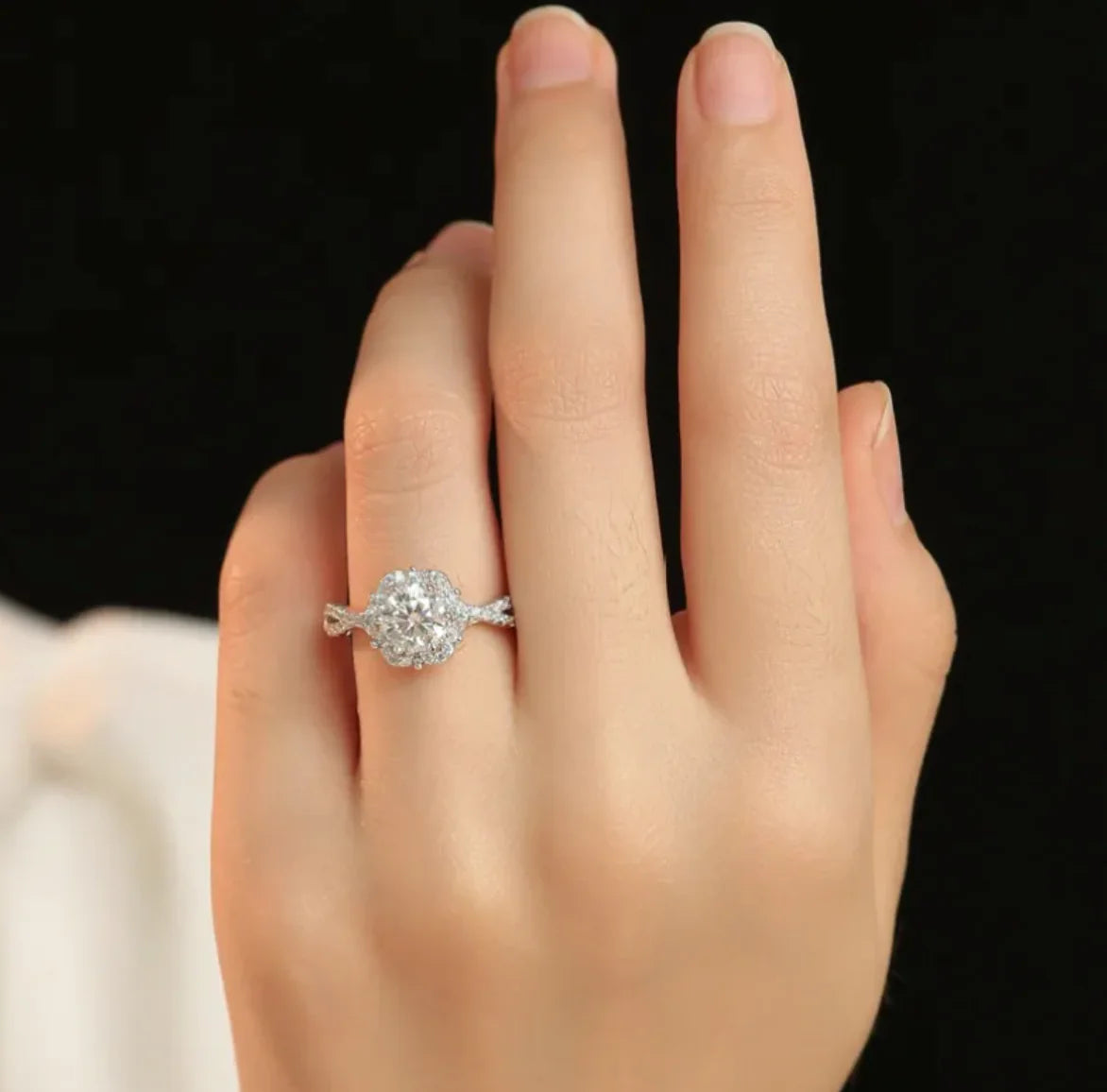 Women's Adjustable Diamond Ring