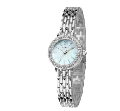 Bracelet Watch with Quartz and Diamond Accents