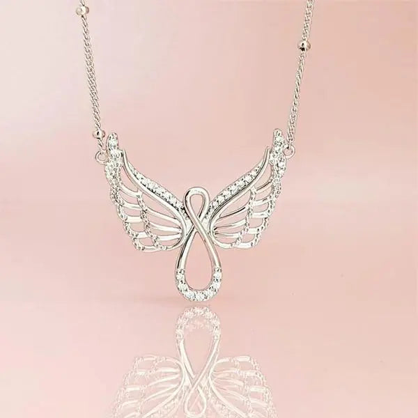 Angel Wings Diamond Necklace