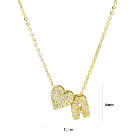 Zircon Heart Necklace