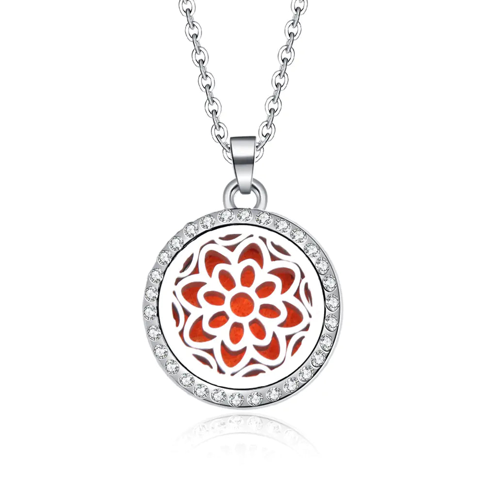 Zodiac Pendant Necklace with Diamond Cutout