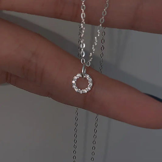 Geometric Flash Diamond Necklace