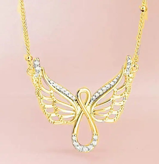 Angel Wings Diamond Necklace