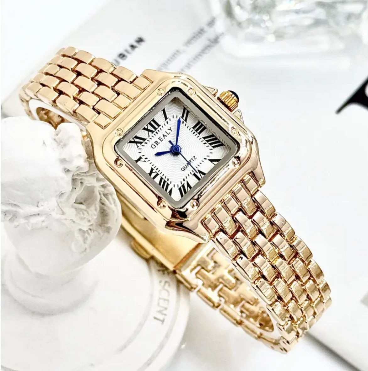 Retro Waterproof Diamond Watch