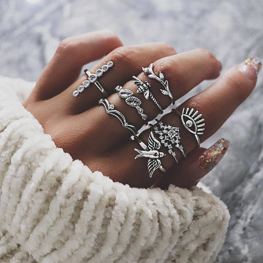 13-Piece Vintage Diamond Ring Set