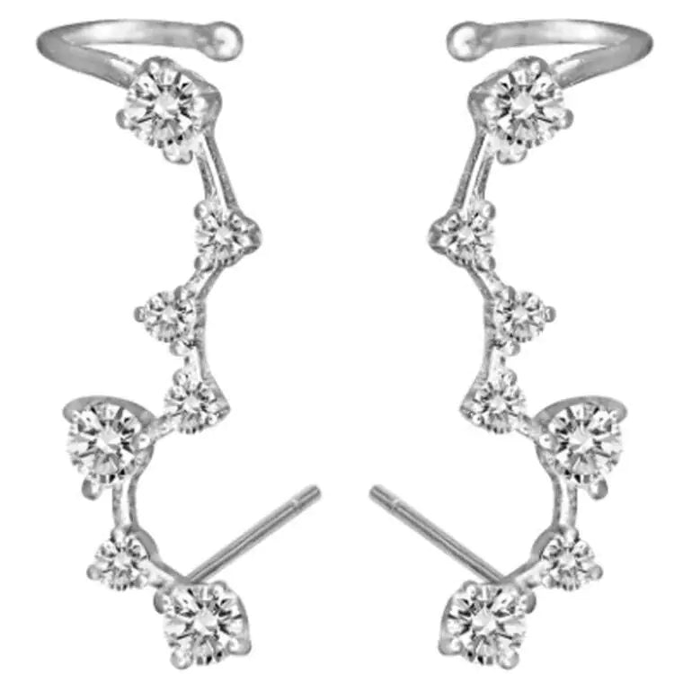 Sterling Silver Star Stud Earrings