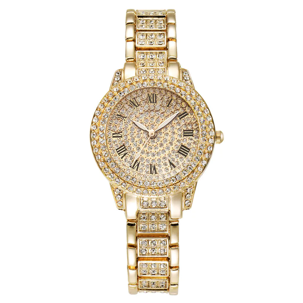 Diamond Bust Down Watch with Exclusive Matching Bracelet