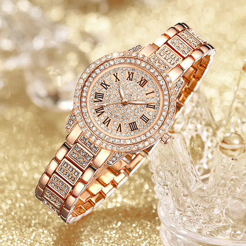 Diamond Bust Down Watch with Exclusive Matching Bracelet